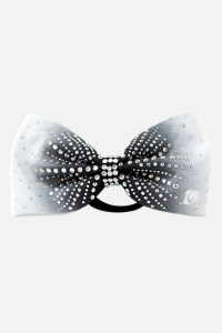 Black Ombre Rhinestone Bow