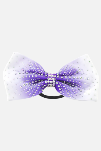 Purple Ombre Rhinestone Bow